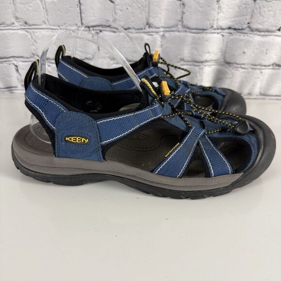 Keen Women Venice H2 Waterproof Sandal in Blue Yellow Size 11 US Outdoors Hiking - Picture 3 of 14
